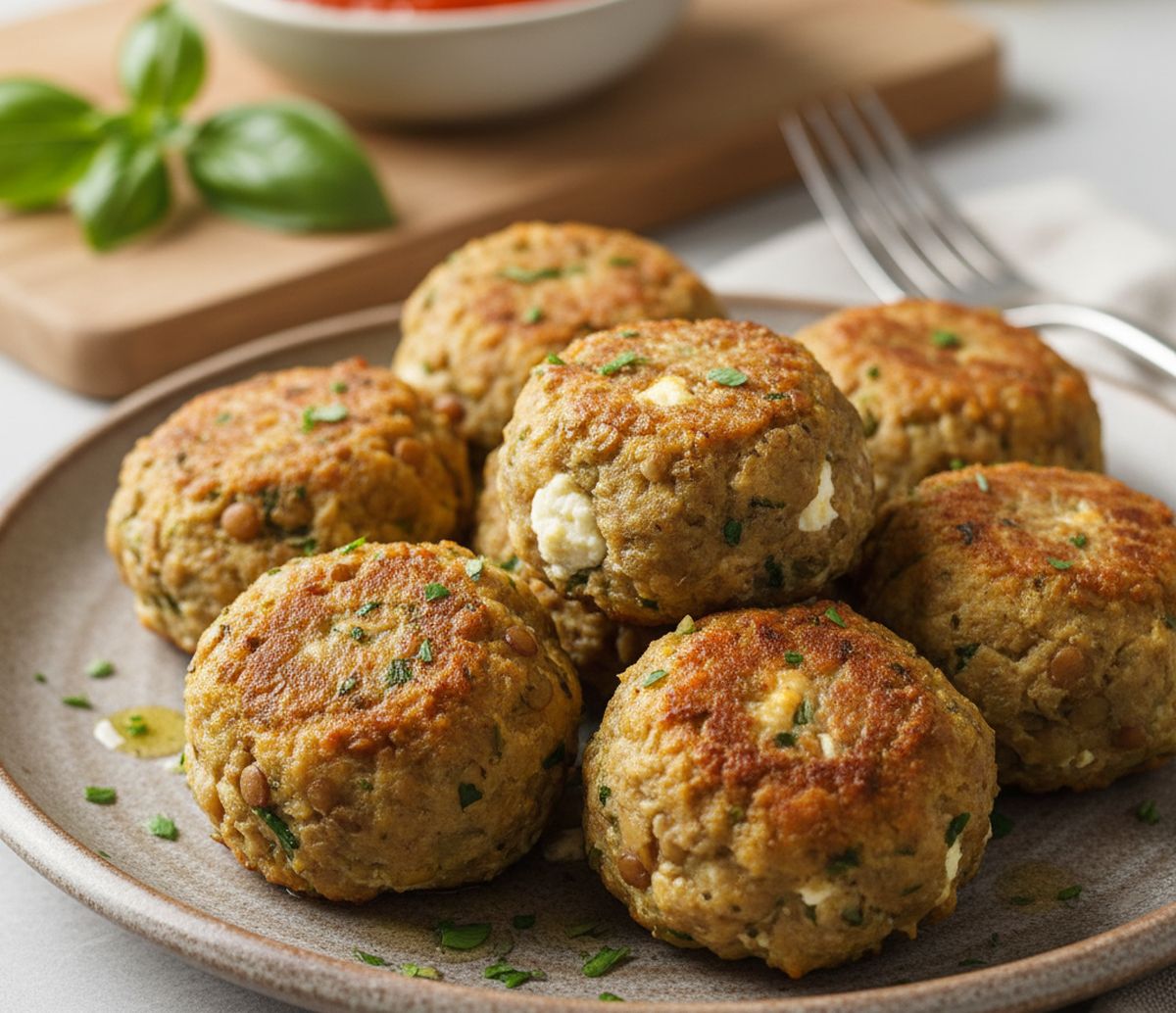 Boulettes végétariennes aux lentilles et ricotta : recette simple et gourmande