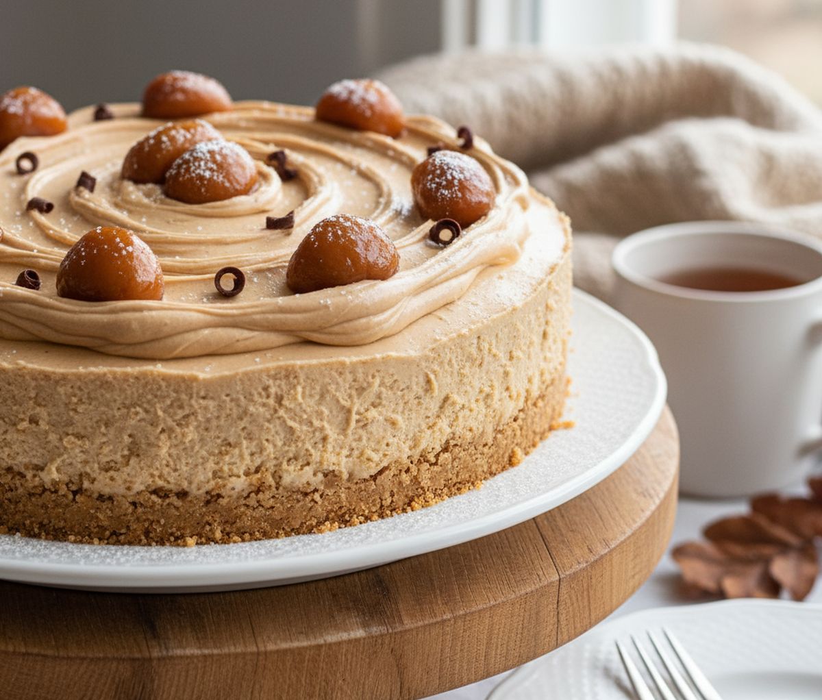 Recette cheesecake aux marrons sans cuisson facile à réaliser