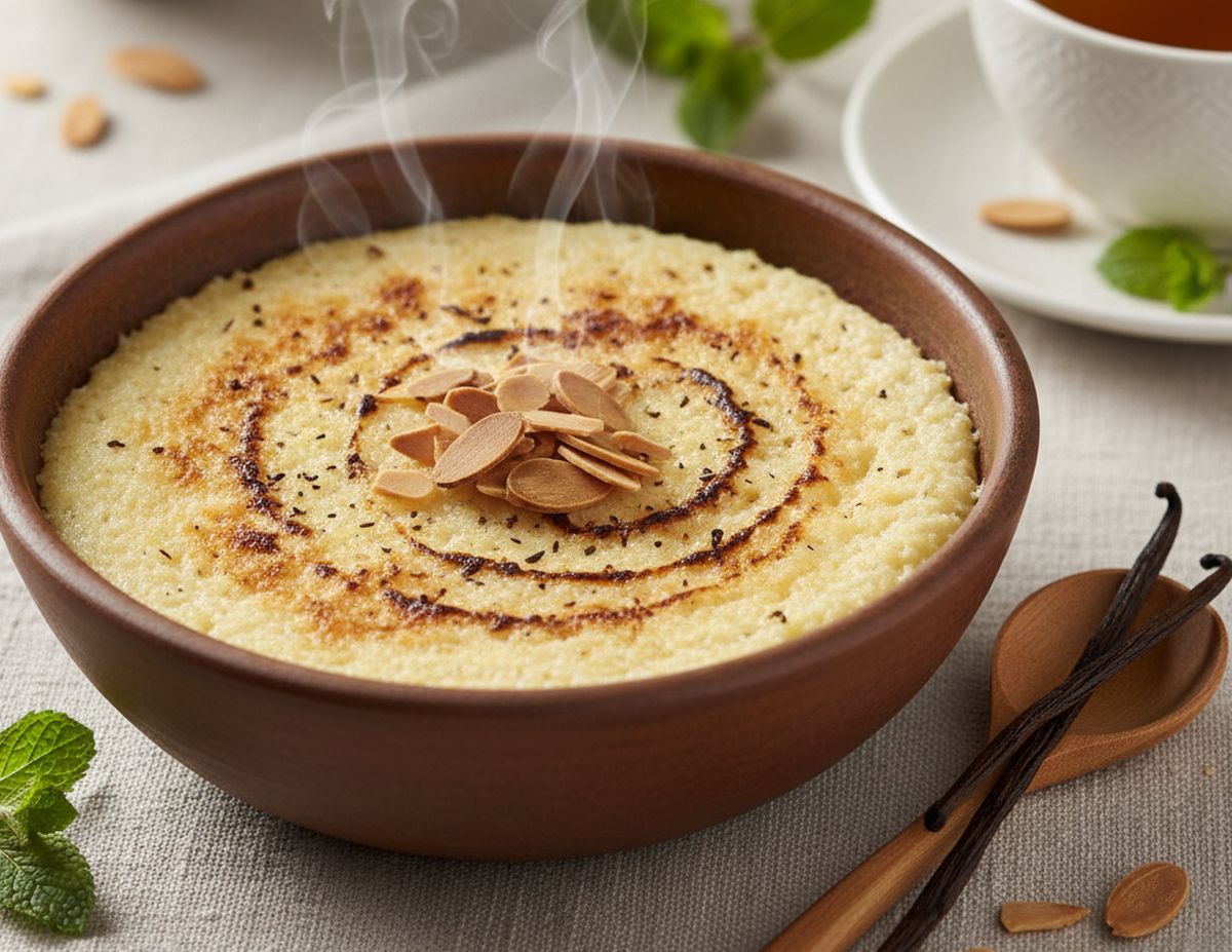 Recette semoule au lait d'amande et vanille vegan