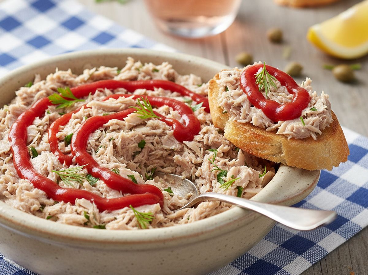 Rillettes de sardines au ketchup