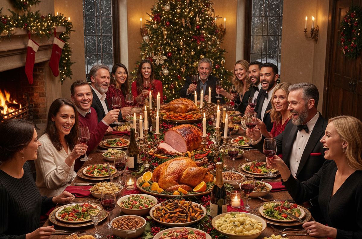 repas de noël pour 25 personnes