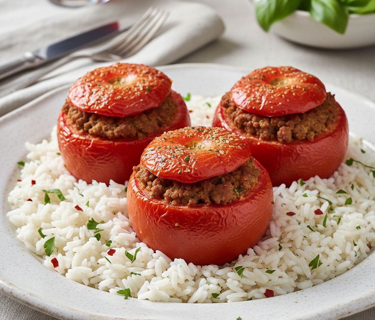 tomates farcies recette de grand-mère avec riz