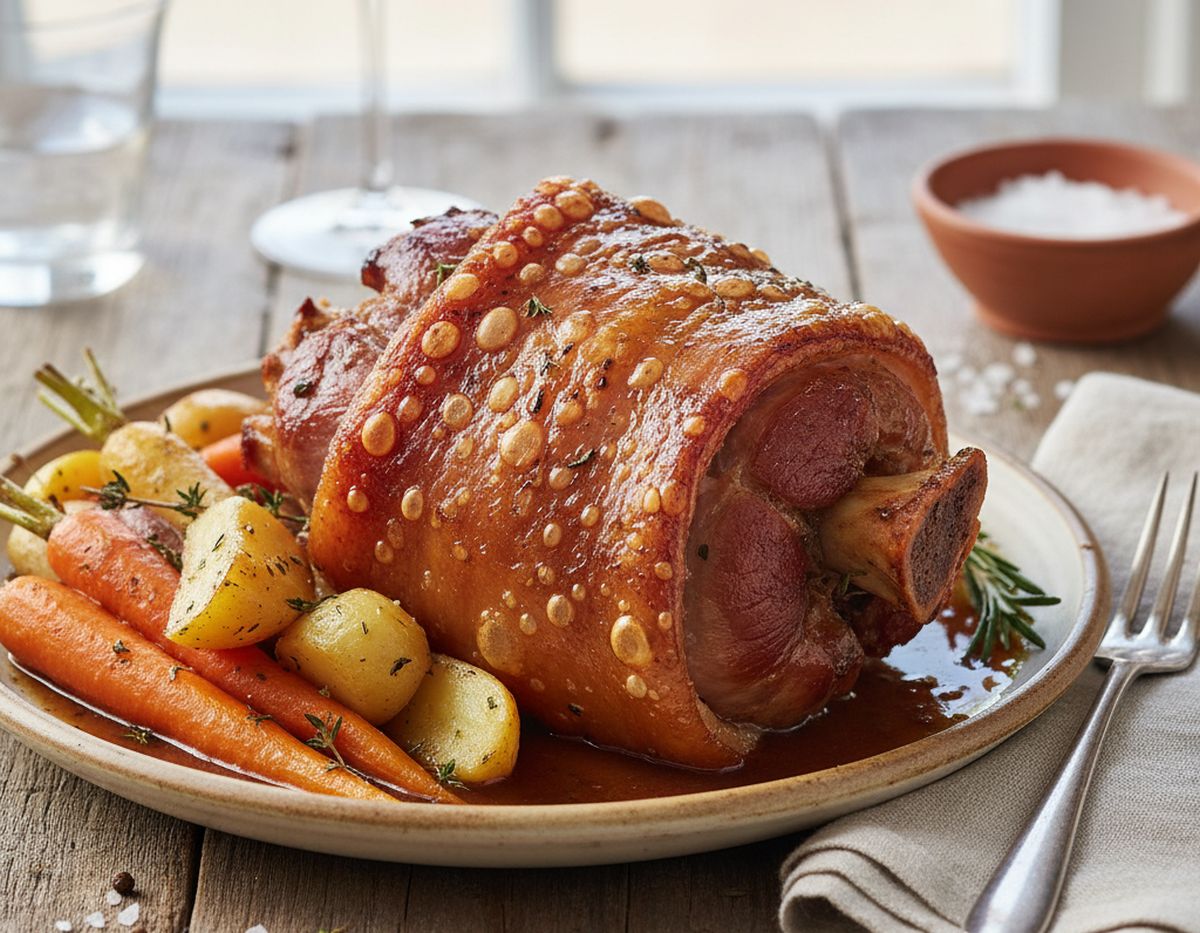 Recette rouelle de porc au four simple et gourmande pour 6 personnes