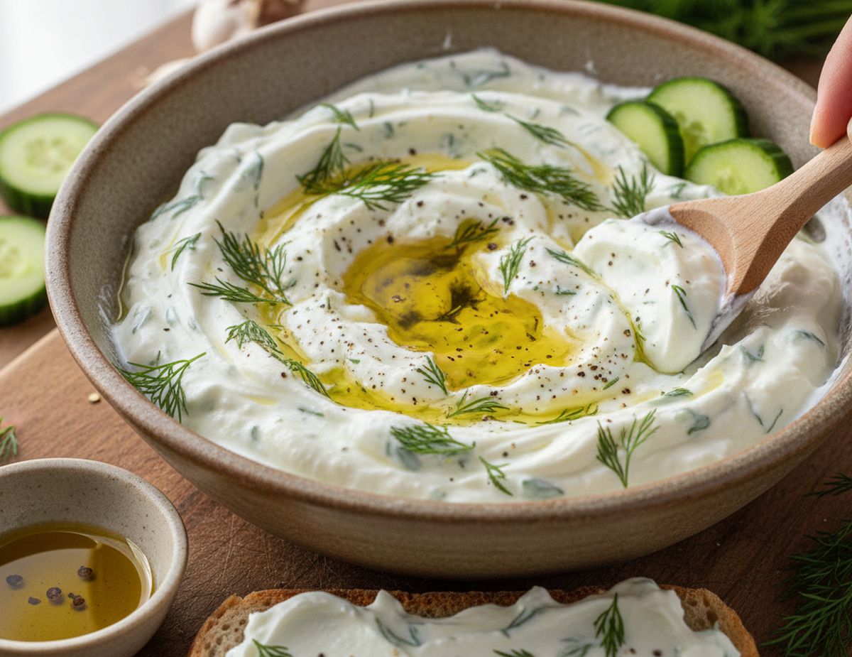 Recette de tzatziki maison traditionnel authentique et facile à préparer