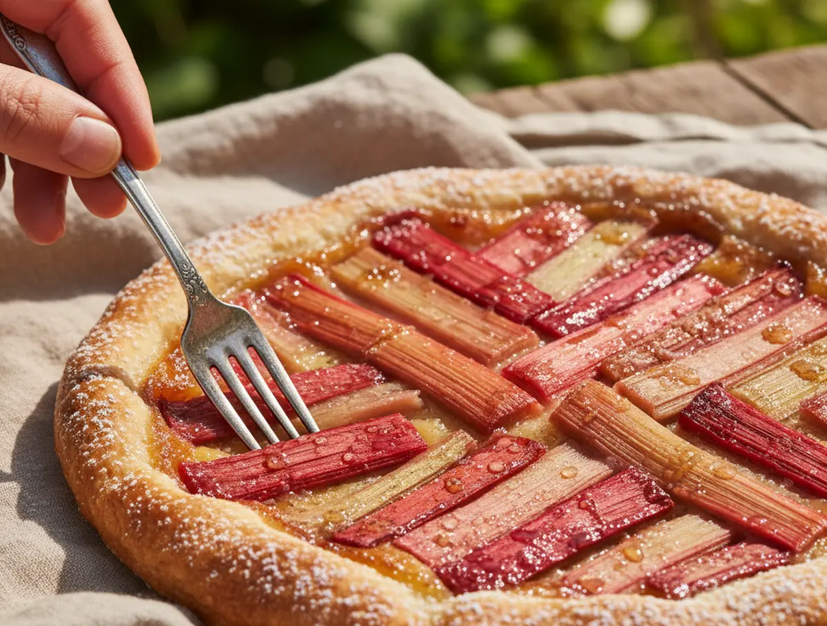 Tarte rhubarbe façon grand-mère