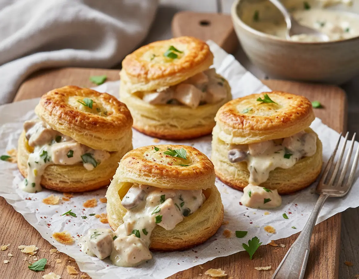 Vol au vent poulet recette maison facile et savoureuse