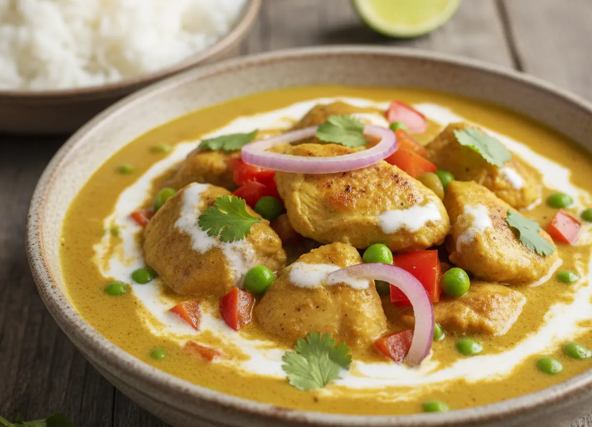Poulet au curry et lait de coco facile recette prête en 30 minutes