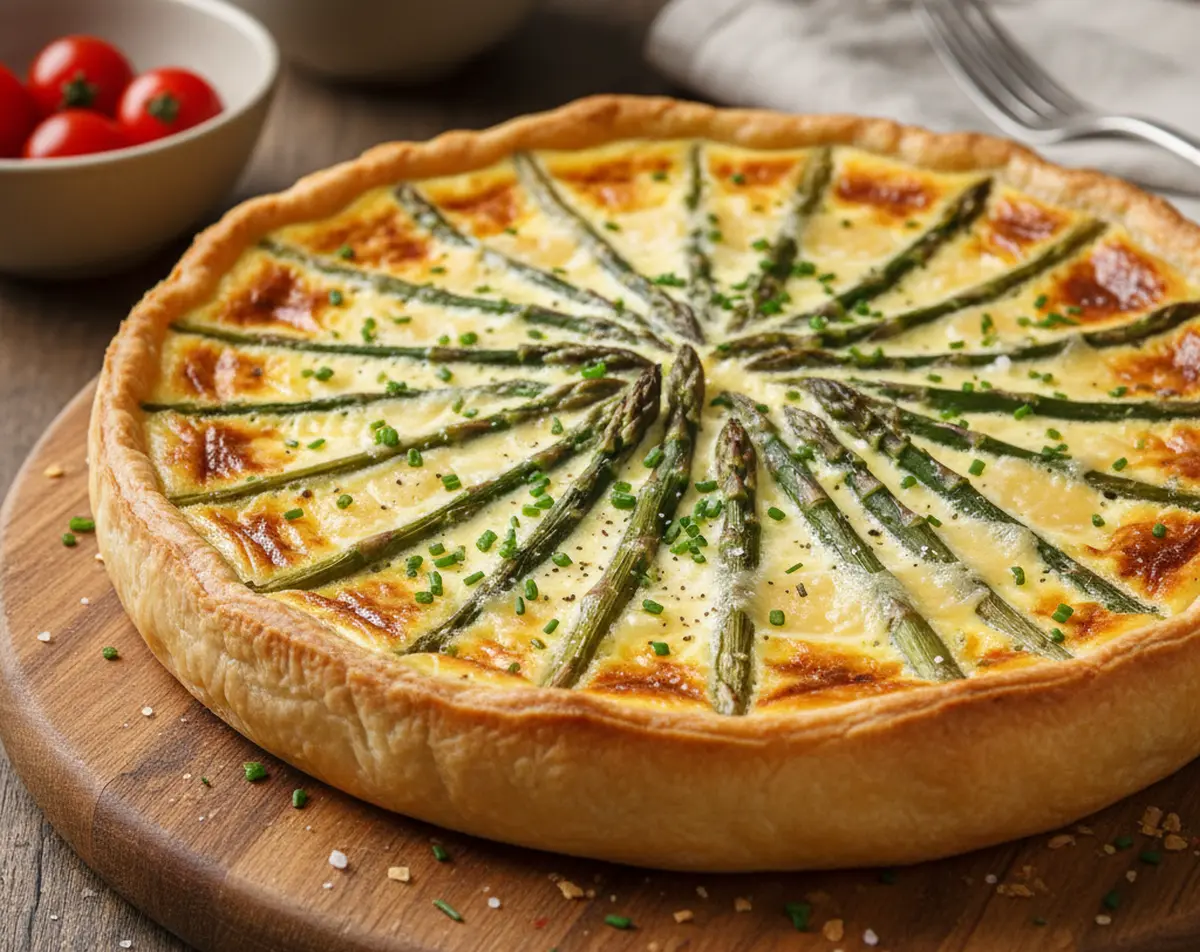 Quiche aux asperges vertes : recette facile pour un repas printanier