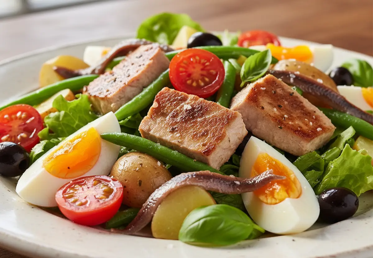 Véritable salade niçoise traditionnelle recette authentique et origines niçoises