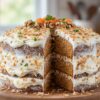 Carrot cake au glaçage noix de coco vegan